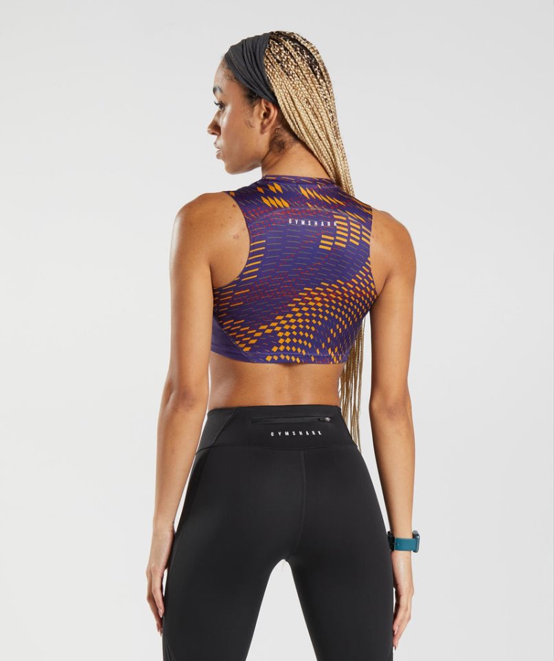 Women's Gymshark Sport Crop Tanks Multicolor | CA 6D8N0A